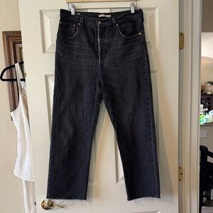 Black Levi’s Ribcage Straight Ankle